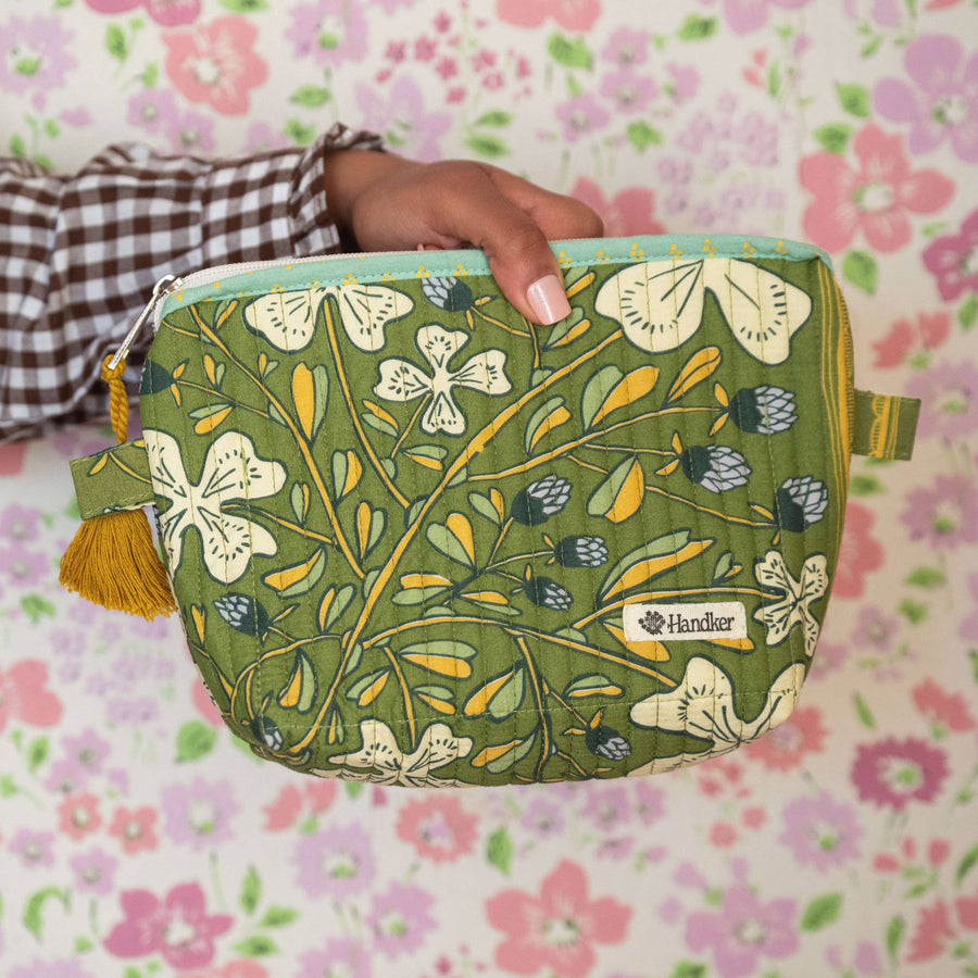 Handker Josephine Quilted Zipper Pouch