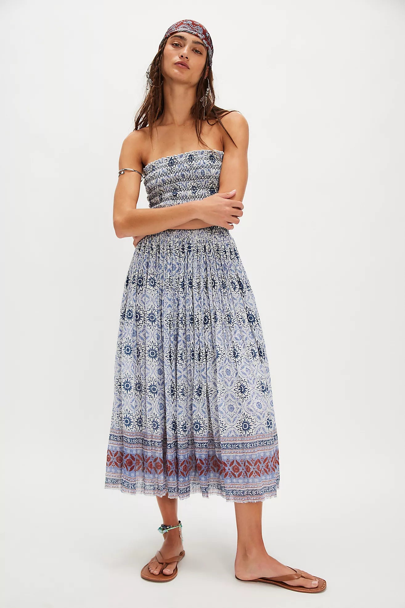Free People Ravenna Printed Convertible Maxi Skirt