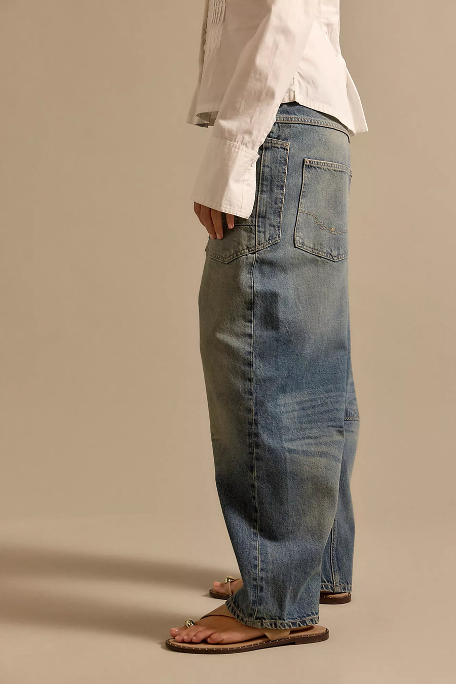Free People We The Free Minimalist Moxie Barrel Jeans
