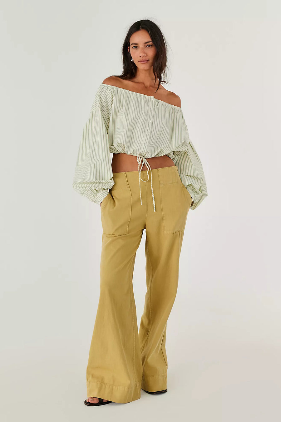 Free People Breezy Denim Pull On Jeans