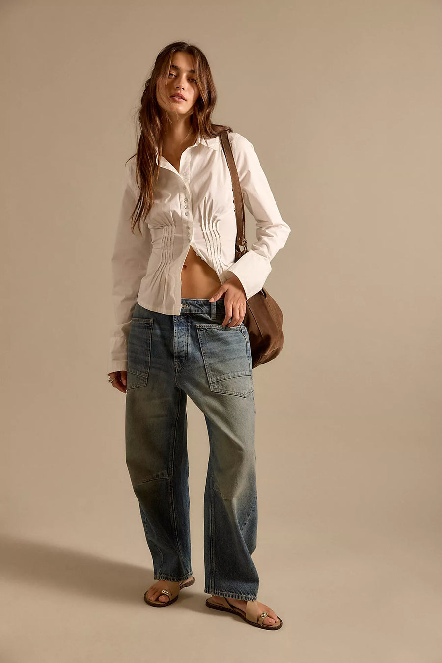 Free People We The Free Minimalist Moxie Barrel Jeans