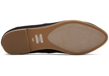 Load image into Gallery viewer, Toms Jutti Neat Black Suede Flat
