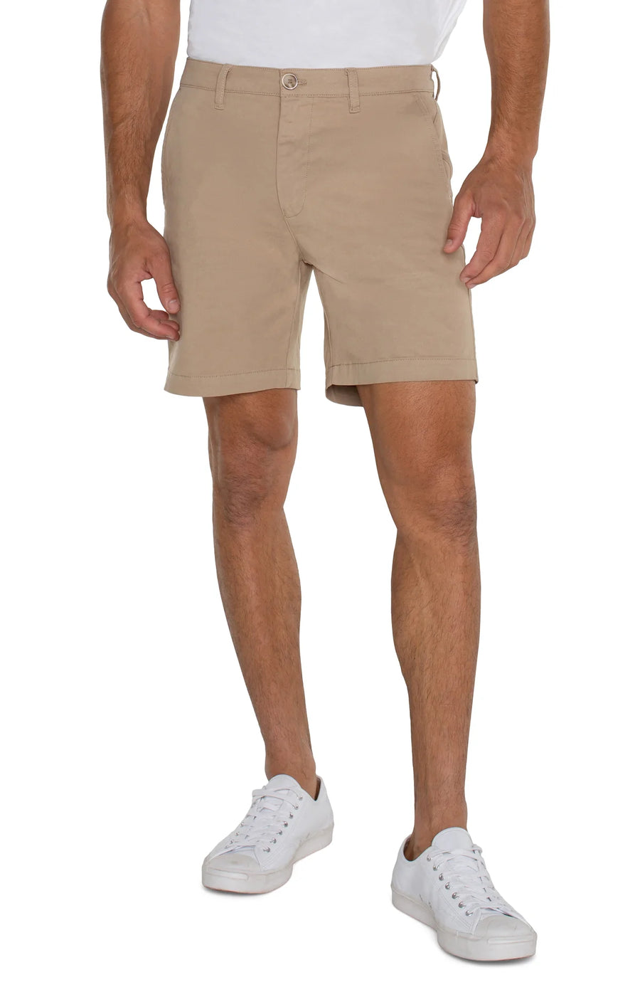 Liverpool Modern Fit Twill Shorts-7" inseam