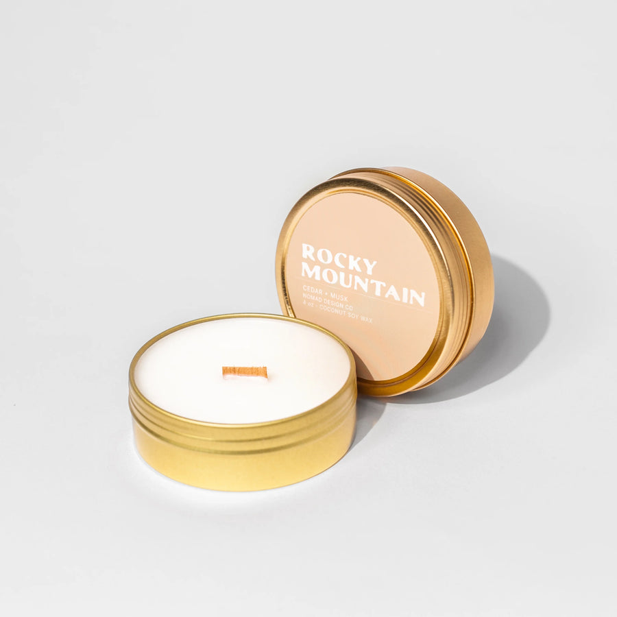 Rocky Mountain National Park Travel Tin Candle