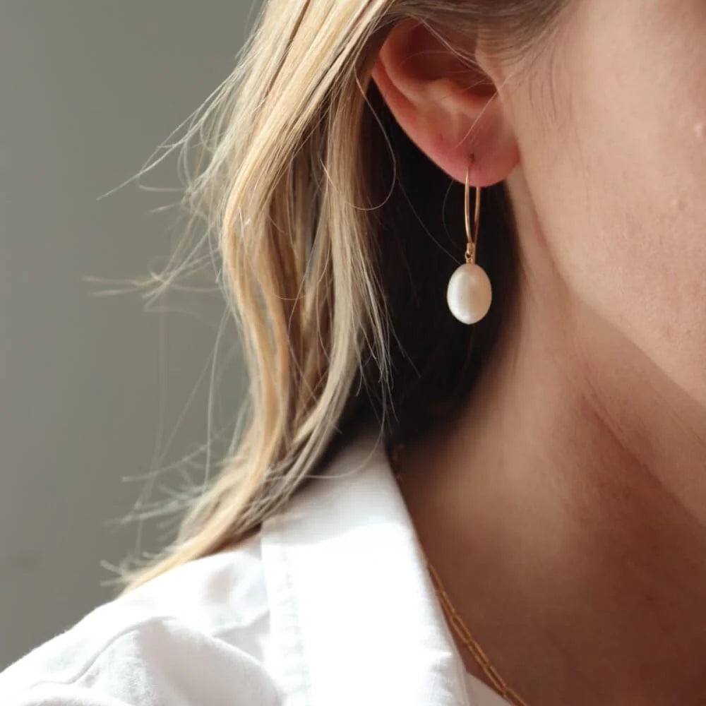 Token Cocoon Drop Earrings