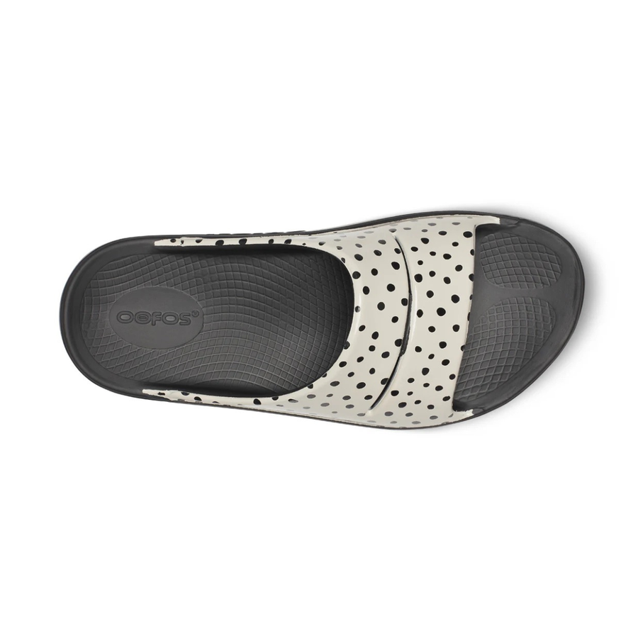 Oofos Women's Ooahh Limited Slide Pebble