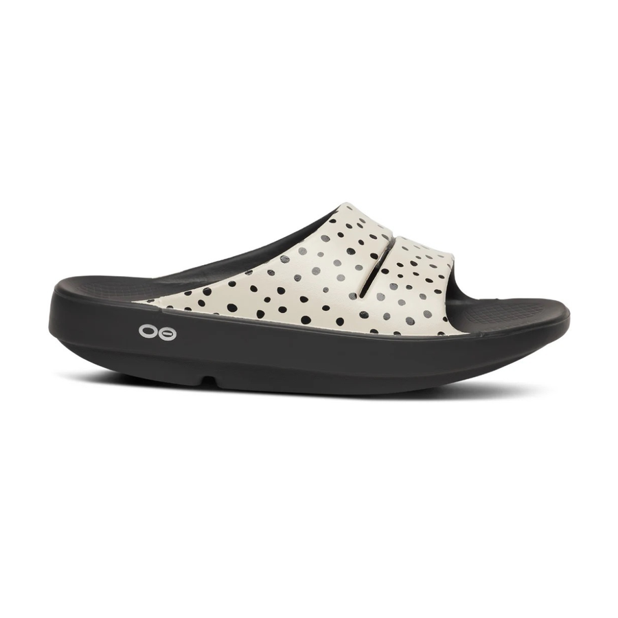 Oofos Women's Ooahh Limited Slide Pebble