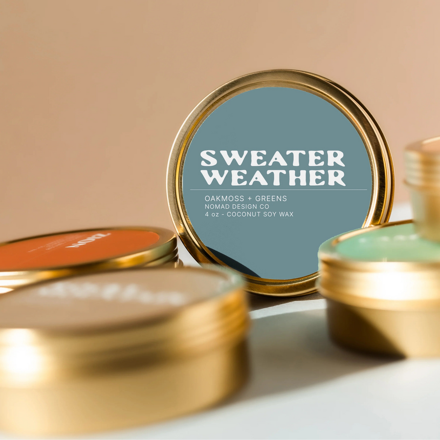 Sweater Weather Travel Tin Candle