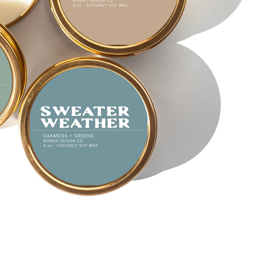 Sweater Weather Travel Tin Candle
