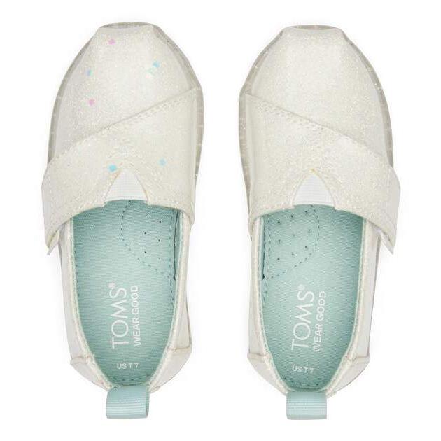 Toms Tiny Alpargata Confetti Glitter Toddler Shoe