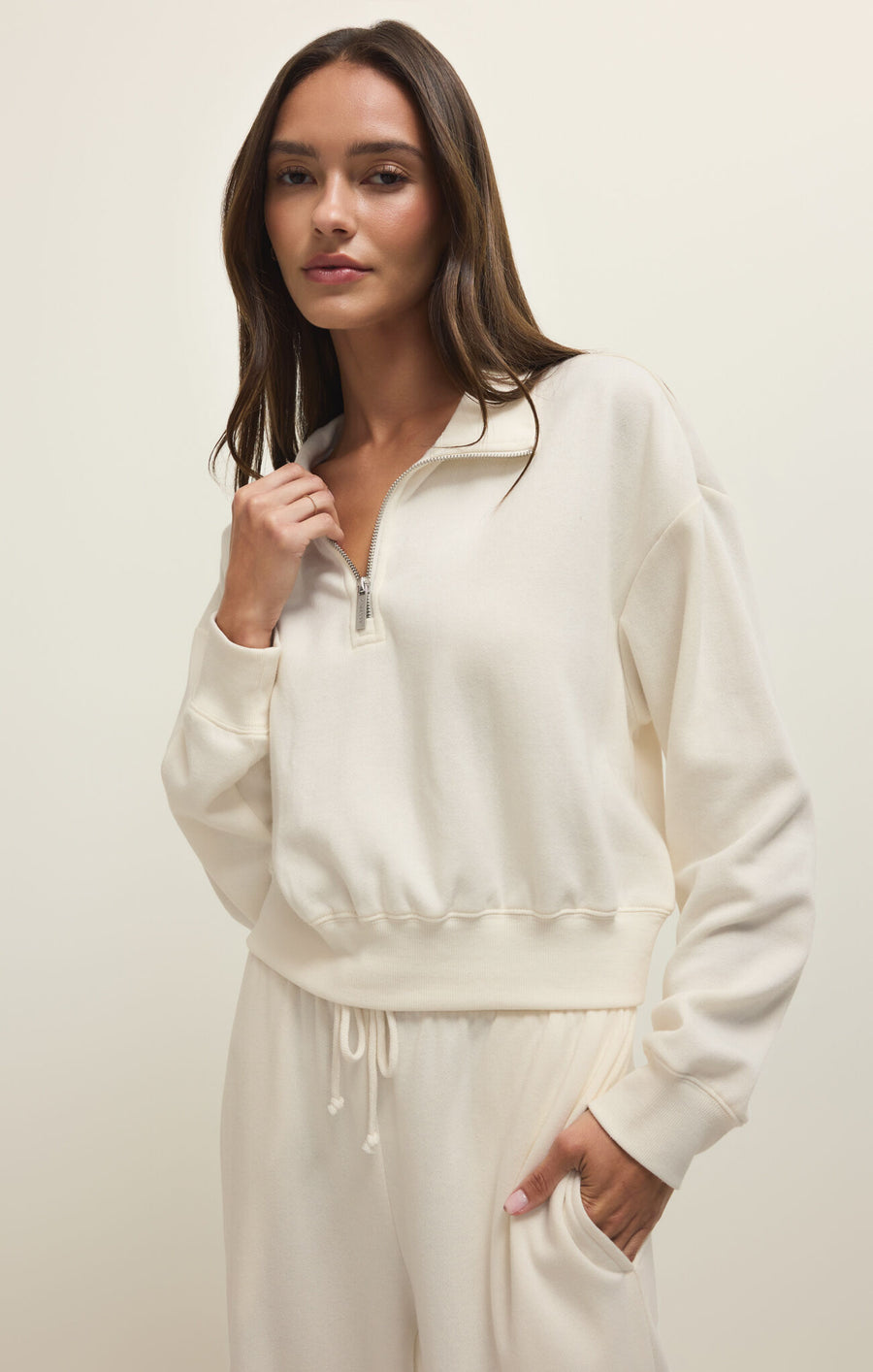 Downtown Half Zip Sweatshirt