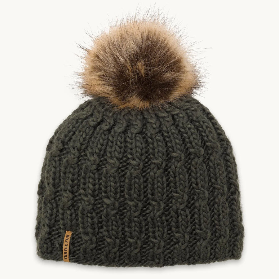 Turtle Fur Merino Wool Fifi Pom Hat