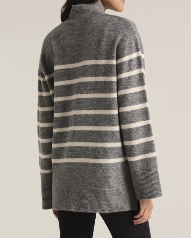 Z Supply Fin Stripe Turtleneck Sweater