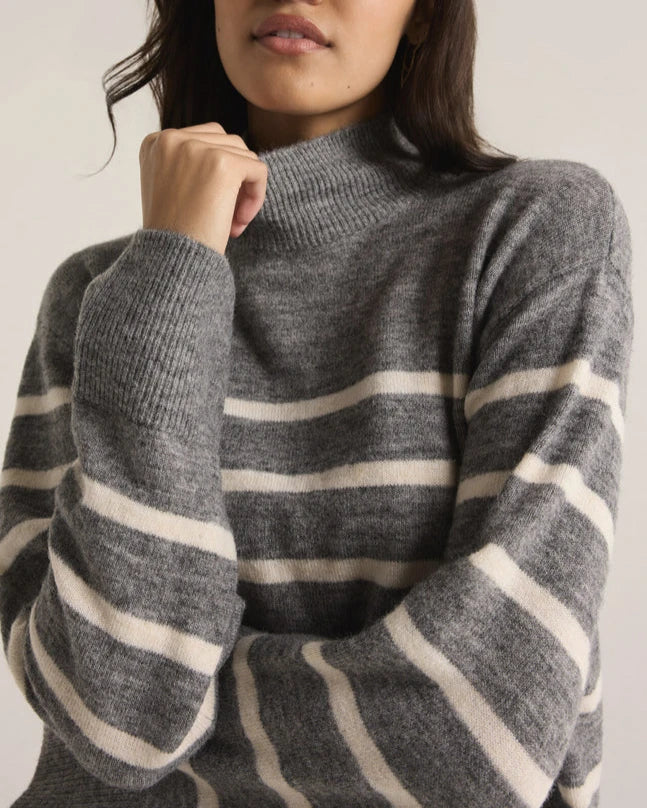 Z Supply Fin Stripe Turtleneck Sweater