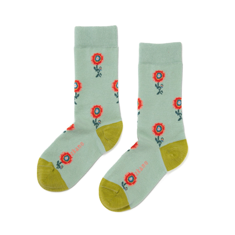 Mystic Flower Organic Cotton Crew Socks