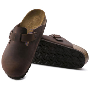 Birkenstock Boston Soft Footbed Oiled Leather Narrow
