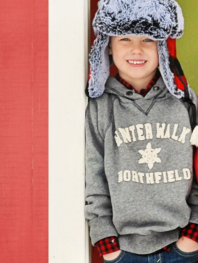 Winter Walk Hoodie, Kids