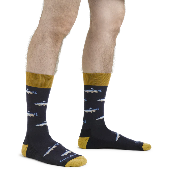 Darn Tough Men's Spey Fly Crew Lightweight Lifestyle Socks