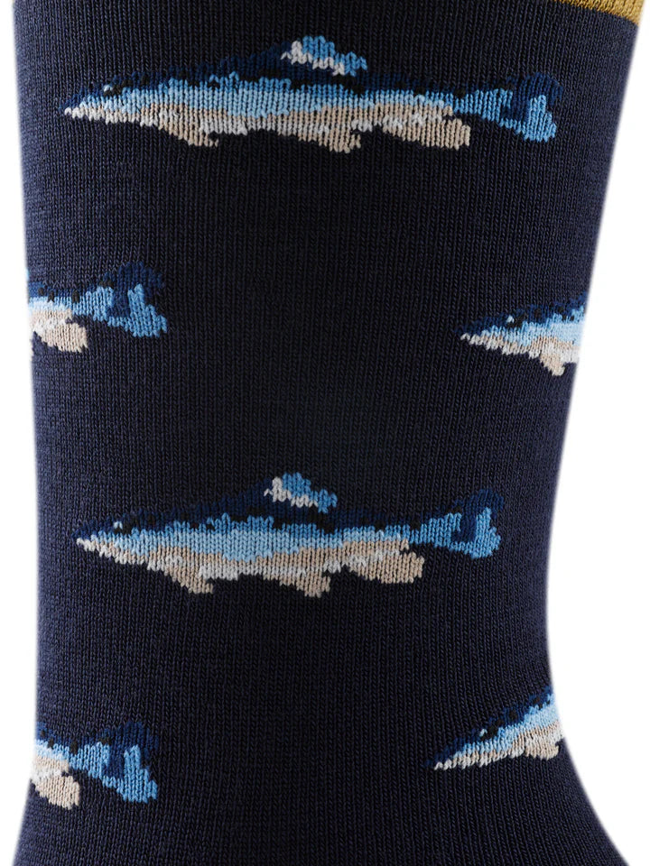 Darn Tough Men's Spey Fly Crew Lightweight Lifestyle Socks