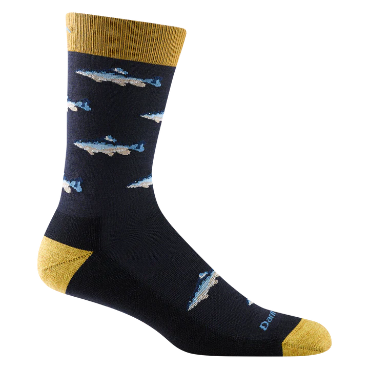 Darn Tough Men's Spey Fly Crew Lightweight Lifestyle Socks